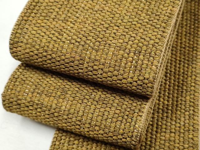 平和屋着物●男性　本場筑前博多織　角帯　霞文　証紙付き　正絹　逸品　CABF8506hy｜平和屋