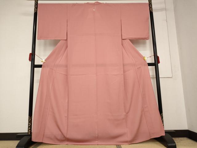 長閑やかさ屋お召しもの＊夏物 色無地 絽 薄紅色 正絹 珠玉 未当てはめる AABB0511st