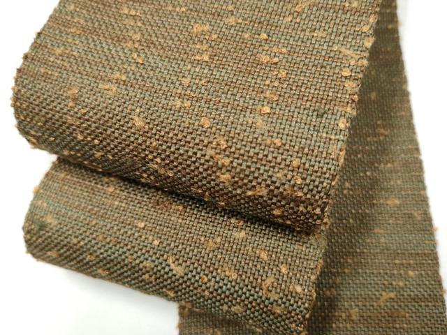 平和屋着物●男性 角帯 紬地 霞文 正絹 逸品 CABF8589hy|平和屋