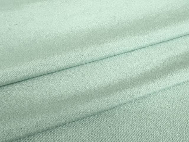 長閑やかさ屋御召しもの▽飛び切りな紬 単衣 青磁薄墨色 正絹 珠玉 DABE4218az