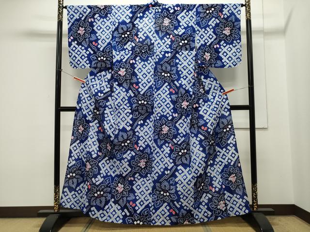 平和屋着物&there4;夏物 浴衣 有松鳴海絞り 菱花文 綿 逸品 未使用 CAAW5116dy｜平和屋 12,579円