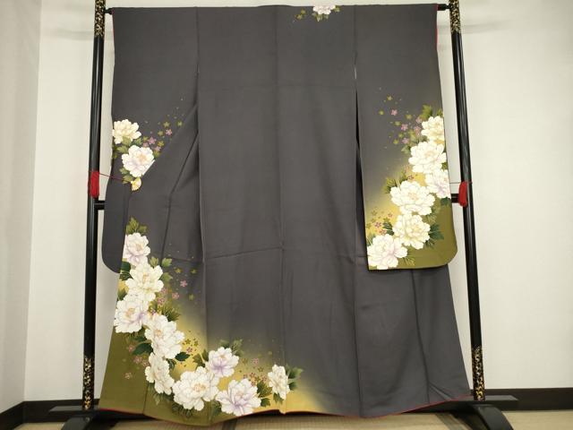 楽天市場】平和屋着物○豪華振袖 友禅 作家物 泰和 更紗花文 暈し染め