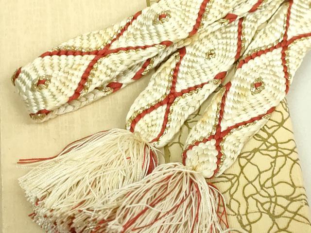 平和屋着物●極上 有職組紐道明 帯締め 唐織 金糸 宮内庁御用 国立博物館御用 東京芸術大学御用 逸品 DZAA12065kh6|平和屋