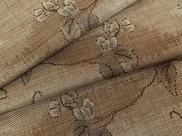 平和屋着物●本場大島紬 カタス9マルキ 枝花文 正絹 逸品 AABF0248fy|平和屋