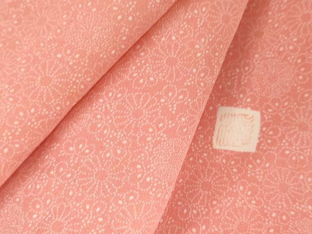 平和屋着物●江戸小紋 松彩苑 草花文 正絹 逸品 AABH8878cs