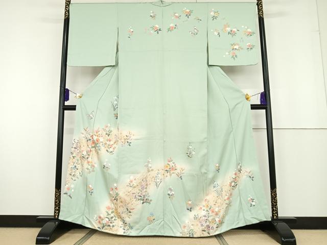 楽天市場】平和屋着物○訪問着 友禅 草花文 紫陽花 暈し染め 金彩 正絹