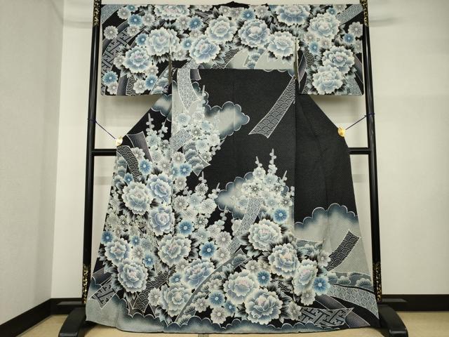 平和屋着物○名門 藤娘きぬたや・総絞り 訪問着 吉祥花