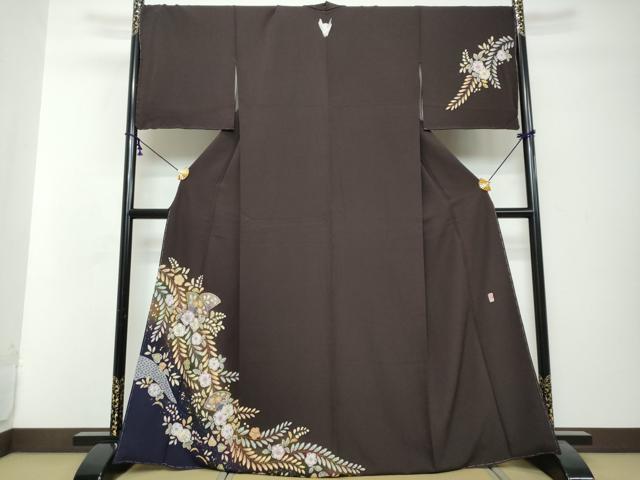 平和屋着物●越後十日町の一流染匠　桐屋・翠山工房　訪問着　辻が花　暈し染め　やまと誂製　正絹　逸品　未使用　DABI2886ud｜平和屋