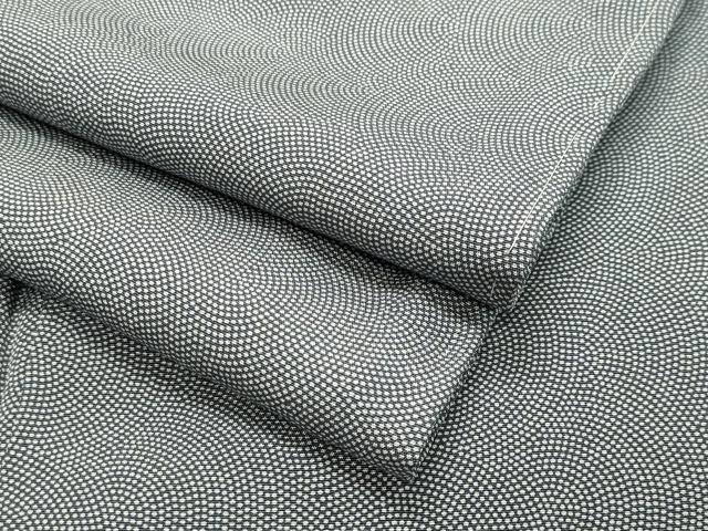 K0846 新品 極鮫 作家物 正絹 江戸小紋 反物 正絹 江戸小紋 青磁色の極鮫の単衣 紋入り | きじばとや