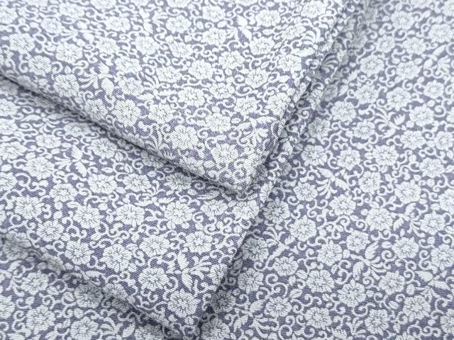 平和屋着物▽江戸小紋 単衣 花尽し 正絹 逸品 CABF7705th|平和屋