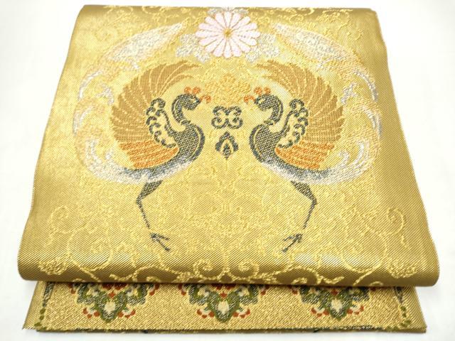 平和屋着物●六通柄袋帯　宮廷貝紫　菊屏風文　金銀糸　正絹　逸品　CABI0380hy｜平和屋 27,040円