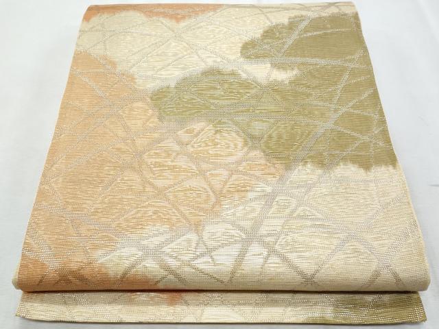平和屋着物＊夏物 六通柄袋帯 芝草文 正絹 逸品 CABI5602fb｜平和屋
