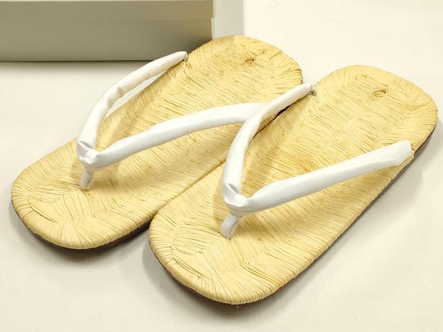 長閑やかさ屋御召しもの●成人男性 和装小物 雪駄 畳表 本革底 珠玉 AABH6697ay
