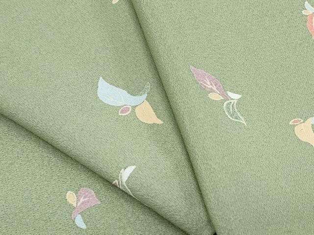 平和屋着物▽上質な小紋　単衣　舞花文　正絹　逸品　CABF7730th｜平和屋