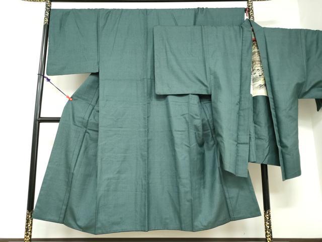 長閑やかさ屋お召しもの●成人男性 紬 合奏団 長羽織 100亀甲 総端っこ 正絹 珠玉 DABD9246ud