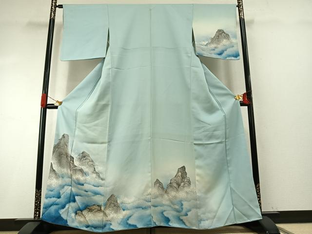 平和屋着物●訪問着　手描き　風景文　暈し染め　正絹　逸品　AABH5155fy｜平和屋 30,420円
