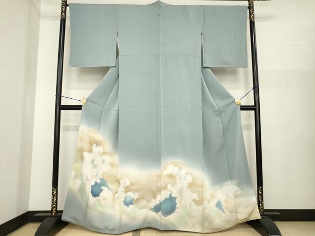 平和屋着物●豪華色留袖　立波文　暈し染め　正絹　逸品　AABI8219ck｜平和屋