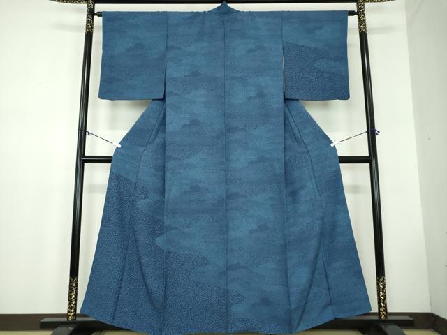 長閑やかさ屋御召しもの●日本の首都小紋 短い訪問着 吉祥小紋柄 正絹 珠玉 DABB4571ps