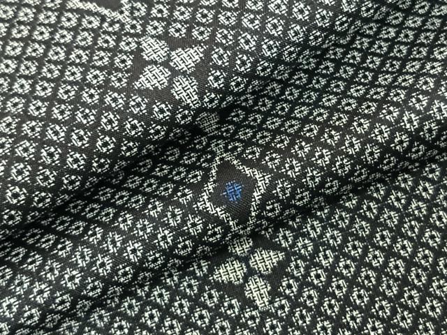 平和屋着物●本場大島紬 割り込み絣 正絹 逸品 AABF0578fy