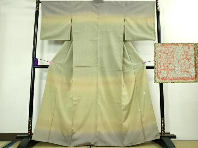 楽天市場】名古屋友禅 作家もの 伝統工芸士 「赤塚順一」作 伊勢型 錐