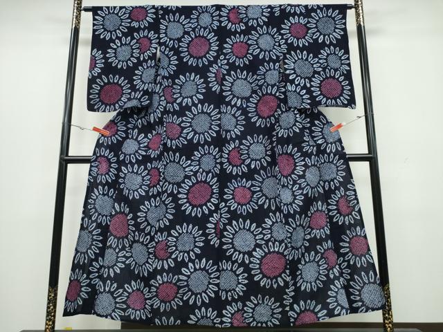 平和屋着物&there4;夏物 浴衣 有松鳴海絞り 向日葵 ひまわり 綿 逸品 CAAW1147ng｜平和屋