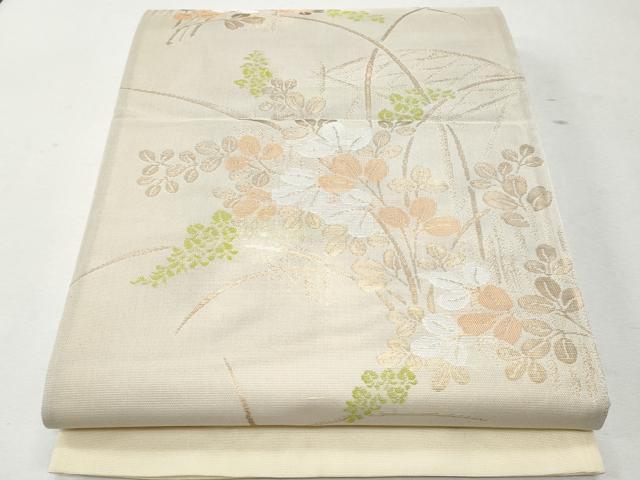 平和屋着物＊夏物 西陣 まいづる謹製 六通柄袋帯 萩文 金糸 証紙付き 正絹 逸品 未使用 CAAW7017fb｜平和屋 8,920円