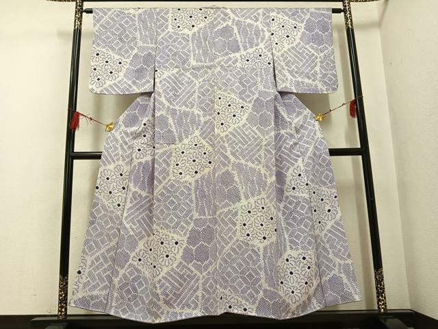 平和屋着物●上質な小紋　総絞り　花尽くし　正絹　逸品　AABG1056ph｜平和屋 18,980円