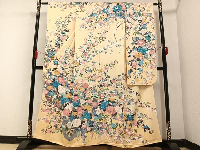 平和屋着物●豪華振袖　友禅　作家物　泰和　更紗花文　暈し染め　正絹　逸品　AABB6414zg 楽天市場】平和屋着物○豪華振袖 友禅 作家物 泰和 更紗花文 暈し染め