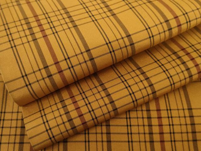 平和屋着物●本場縞大島紬　格子　正絹　逸品　AABH3634cs｜平和屋