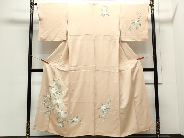 平和屋着物○訪問着 縞地紋 暈し染め 正絹 逸品 CAAW7873yc