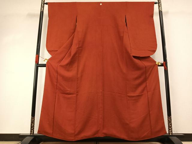 平和屋着物●小振袖 二尺袖 花尽くし地紋 赤丹色 正絹 逸品 AABI2075fy|平和屋