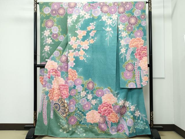 平和屋着物●名門　藤娘きぬたや・総絞り　振袖　吉祥草花文　正絹　逸品　AABE8586cs 楽天市場】平和屋着物○名門 藤娘きぬたや・総絞り 振袖 吉祥草花文