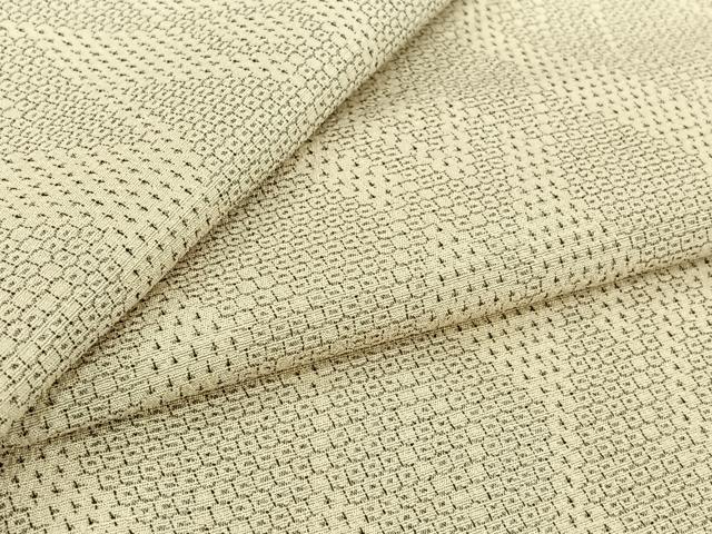 平和屋着物▽本塩沢 単衣 110亀甲 菱文 正絹 逸品 AABJ9610jh|平和屋
