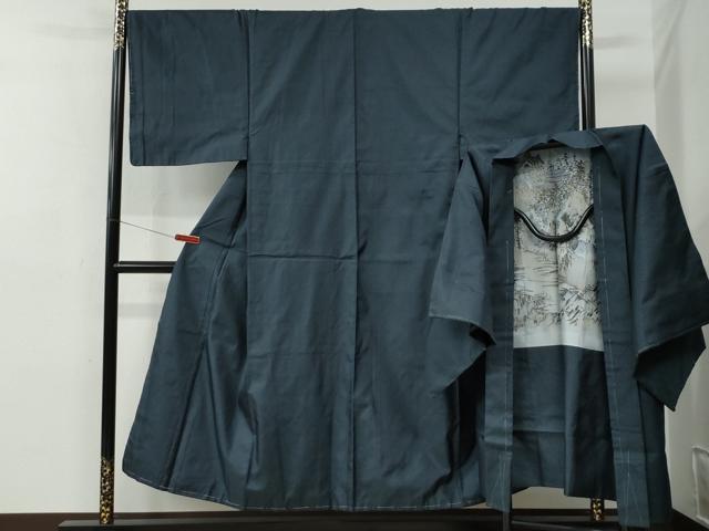 長閑やかさ屋御召しもの●成人男性 紬 合奏団 120亀甲 総端っこ 正絹 珠玉 未当てはめる CABE2770yc