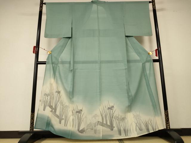 長閑やかさ屋御召しもの＊夏物 色留袖 紗 被子植物文 暈し染め 正絹 珠玉 AABD8887jd