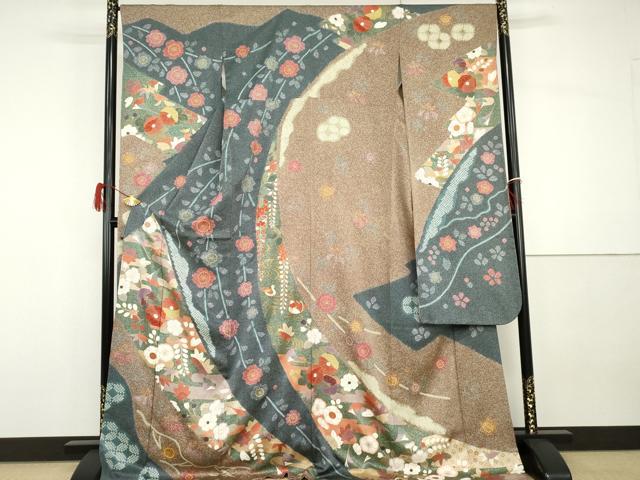 平和屋着物●豪華振袖　鴛鴦花文　ロング丈　正絹　逸品　AABG8005cs｜平和屋 29,575円