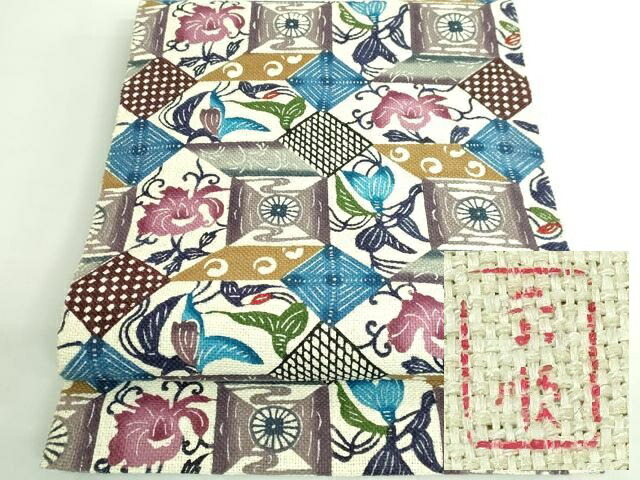 城間 栄順 芭蕉布 掛軸 城間 栄順 芭蕉布 掛軸 日本工芸会正会員 城間栄