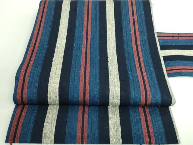 楽天市場】平和屋本店□極上 浦野理一 型染め 経節紬 九寸名古屋帯