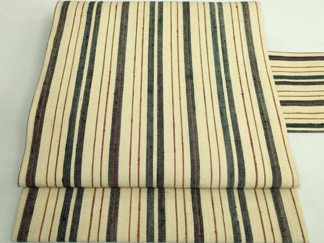 楽天市場】平和屋本店□極上 浦野理一 経節紬 藍 型染め 九寸名古屋帯