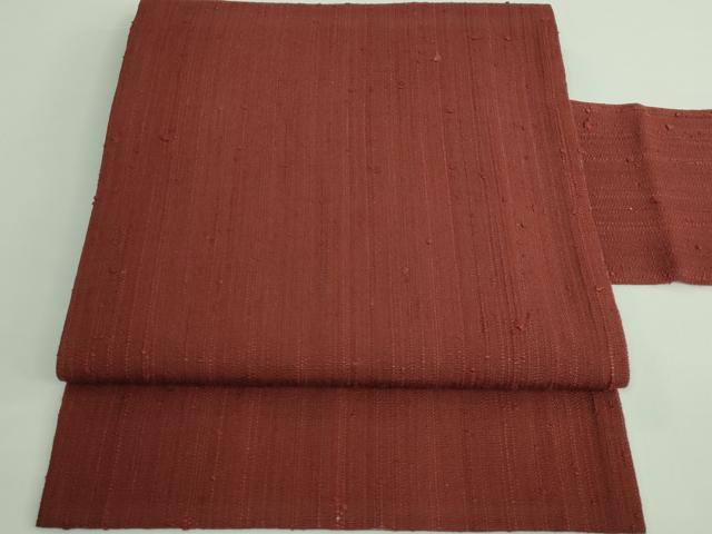 【新品・未使用】浦野理一　色無地　経節紬　茶色 楽天市場】平和屋本店□極上 浦野理一 型染め 経節紬 九寸名古屋