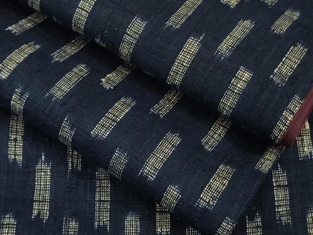 平和屋本店□極上 浦野理一 経節紬 間道 逸品 DZAB1370kh5