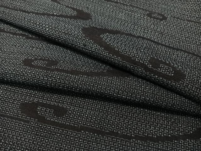 平和屋着物●結城紬　100亀甲　流水文　伊勢丹扱い　正絹　逸品　CABB5101vp｜平和屋
