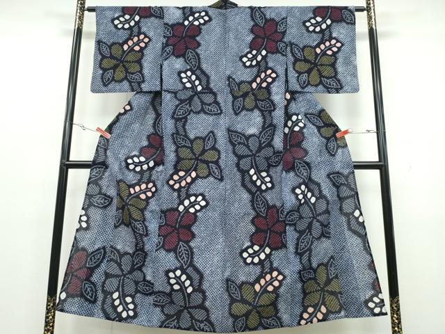 平和屋着物∴夏物 浴衣 有松鳴海絞り 舞花文 綿 逸品 CAAY4711ng