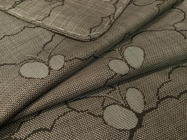 平和屋着物●本場大島紬　9マルキ　雲重ね舞蝶文　正絹　逸品　未使用　CABC2754vp｜平和屋