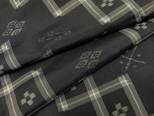 長閑やかさ屋御召しもの●発祥地琉球絣 紬 正絹 珠玉 AABH8294ph