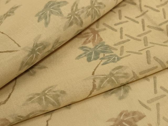 平和屋着物＊夏物　絹芭蕉　訪問着　枝松文　正絹　逸品　AABC3517jd｜平和屋
