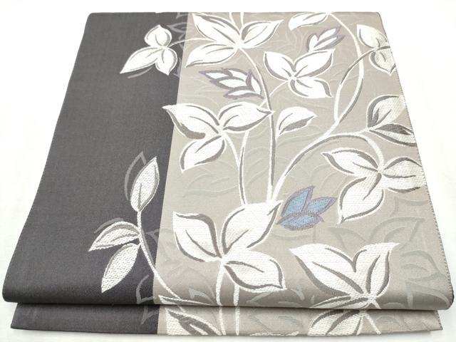 平和屋着物●六通柄袋帯 唐織 枝花文 正絹 逸品 CABB9529hy|平和屋