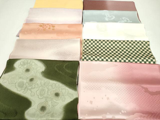 平和屋着物★和装小物 帯揚げ10枚セット 正絹 逸品 CABA9434ju