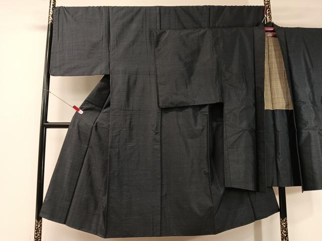 平和屋着物●男性 本場大島紬 アンサンブル 80亀甲 総詰め 正絹 逸品 CABB5083vp|平和屋