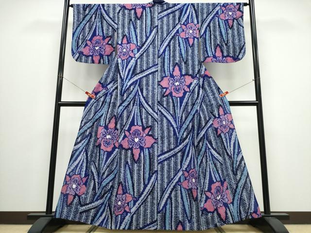 平和屋着物&there4;夏物　浴衣　有松鳴海絞り　草花文　綿　逸品　CABJ0016ng｜平和屋